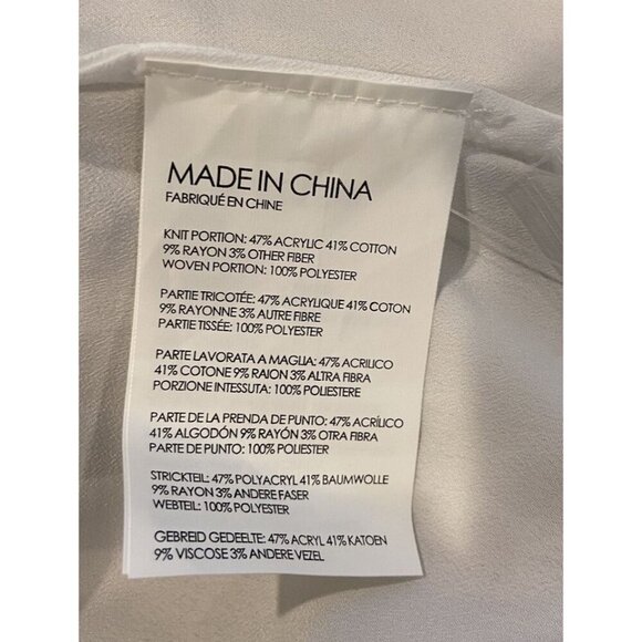 NWT Club Monoco Jayda Sweater Cream White Metallic Size Small S New - Picture 4 of 5